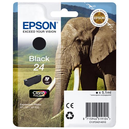 Cartouche d'encre Epson Elephant noir